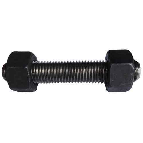 B16GR71581112 1-5/8"-8 X 11-1/2" A193-B16 Stud w/ 2 each A194-GR.7 Heavy Hex Nuts, Plain