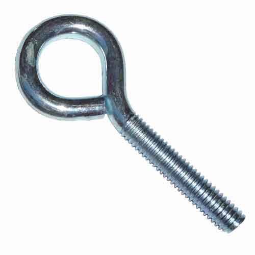 BEB3162 #10-24 X 2" (OAL) Bent Eye Bolt, Carbon Steel, Zinc