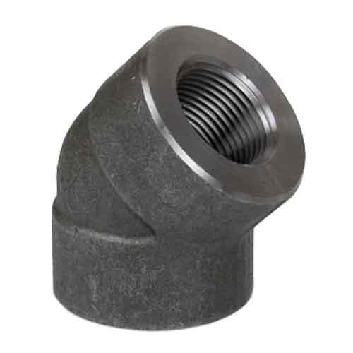 45EL34FT3 3/4" 45 Deg. Elbow, Forged Steel, Threaded, Class 3000