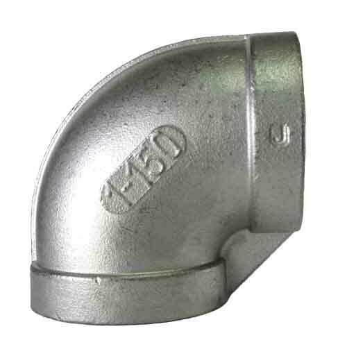 90EL12S 1/2" 90 Deg. Elbow, 150#, Threaded, T304 Stainless