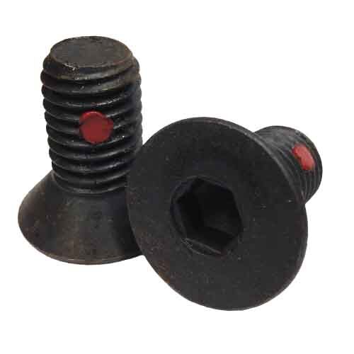 FSCS58114NPL 5/8"-11 X 1-1/4" Flat Socket Cap Screw, w/Nylon Pellet, Coarse, Alloy, Black Oxide
