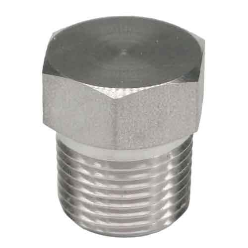 HHP38FT3S316 3/8" Hex Head Plug, Forged, Threaded, Class 3000, T316/316L Stainless