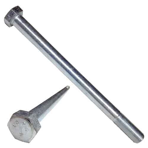 2C1011 1"-8 X 11" Hex Bolt, A307 Grade A, Coarse, Zinc