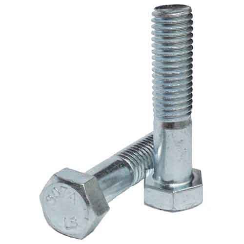 2C716612 7/16"-14 X 6-1/2" Hex Bolt, A307 Grade A, Coarse, Zinc