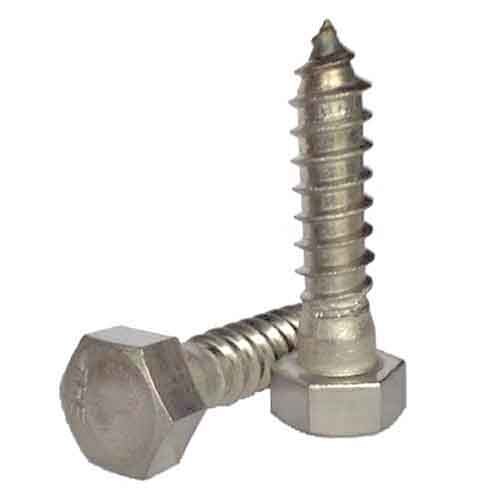 LS14212S 1/4"-10 X 2-1/2" Hex Lag Screw, 18-8 Stainless