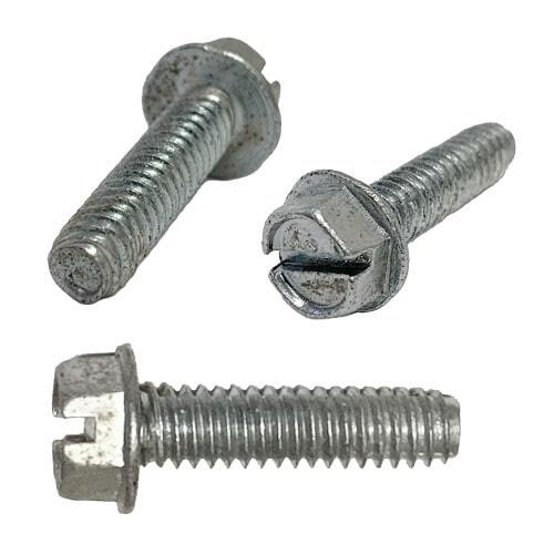 SHWTF638 #6-32 x 3/8" Hex Washer Head, Slotted, Thread Forming Screw, Zinc