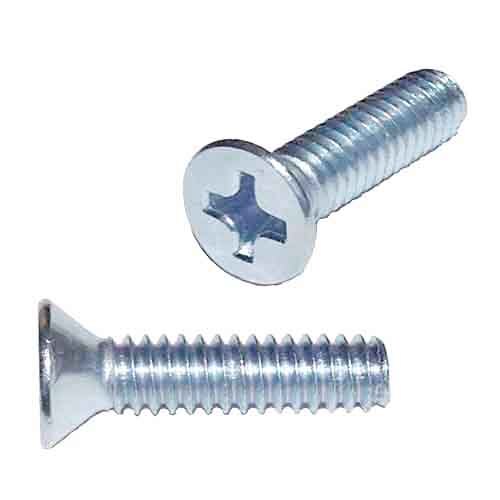 MFPMS478 M4-0.7 X 8 mm Flat Head, Phillips, Machine Screw, Coarse, DIN 965A, Zinc