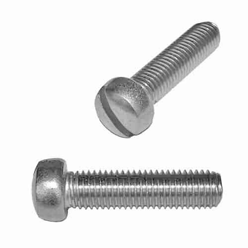 FIMS612S #6-32 X 1/2" Fillister Head, Slotted, Machine Screw, Coarse, 18-8 Stainless