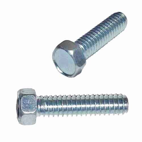 IHMS1434 1/4"-20 X 3/4" Indented Hex Head, (No Slot), Machine Screw, Coarse, Zinc