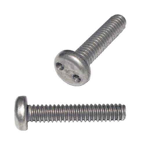 PSPM14112S 1/4"-20 X 1-1/2" Pan Head, Spanner, Security Machine Screw, 18-8 Stainless