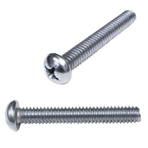 RPMS414 #4-40 x 1/4" Round Head, Phillips, Machine Screw, Coarse, Zinc