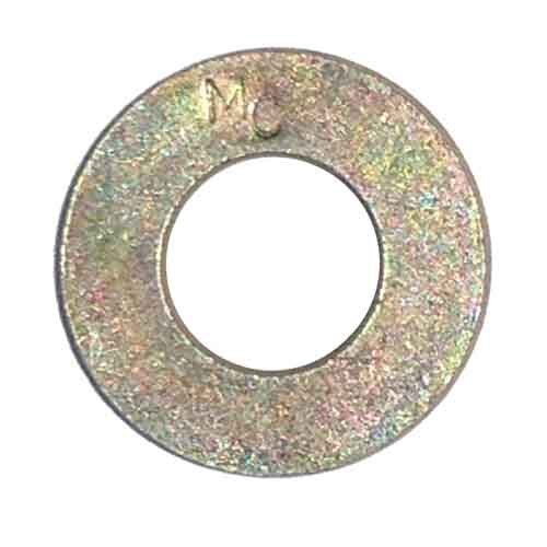 8SAEW12 1/2" SAE Flat Washer, Thru-Hardened (for Gr.8), Zinc Yellow, USA