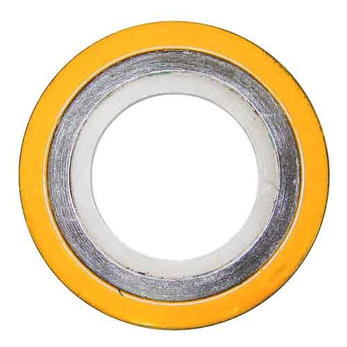 GSW34I0206 2" 600# Spiral Wound Gasket, CS Outer, 304 SS Inner, 304 SS Wind., Graph. Filler (CGI)