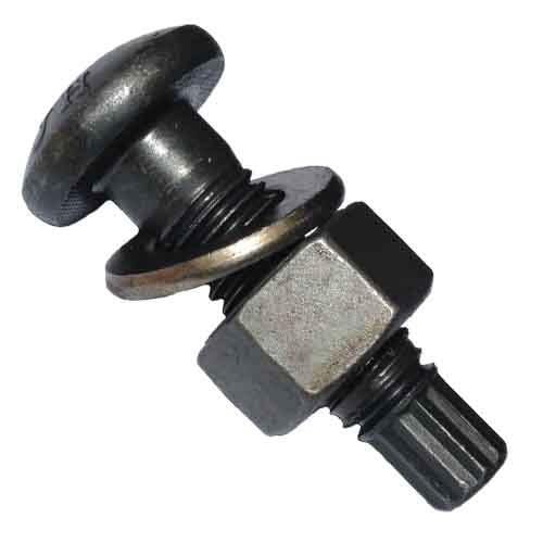 A325TCB104 1"-8 X 4" F3125 Gr. A325 Tension Control Bolt, w/ Nut & Washer, Plain, (Import)