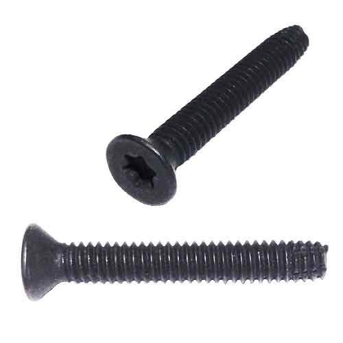 TTC14112 1/4"-20 X 1-1/2" Floorboard Thread Cutting Screw, 6-Lobe (Torx), Type-F, Black Phosphate
