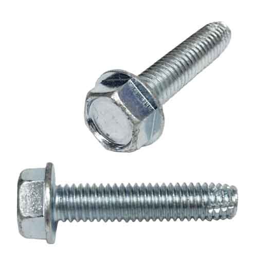 HWHNTC14112 1/4"-20 X 1-1/2" Hex Washer Head, Un-Slotted, Thread Cutting Screw, Type-F, Zinc