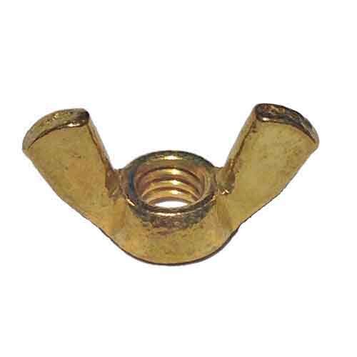 WNF010B #10-32 Wing Nut, Fine, Brass