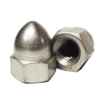 HCACN38 3/8"-16 High Crown Acorn Nut, Coarse, Zinc