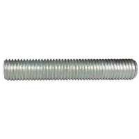 1"-8 X 4-1/2" A193-B7 Stud, All Thread (End to End), Clear Cadmium