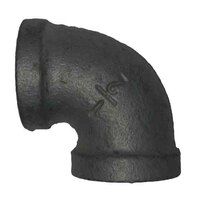 1/2"  90 Deg. Elbow, Malleable 150#, Black