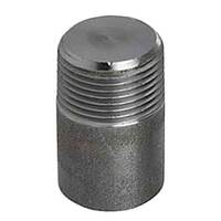 3/4" NPT Round Head Plug, Forged Steel, Threaded, 3000#