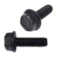M10-1.5 X 25 mm Hex Flange Screw (FT), Non-Serrated, DIN 6921, Class 10.9, Plain