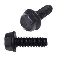 1/4"-20 X 1-1/4" Hex Flange Bolt (Frame Bolt), Grade 8, Black Phos. & Oil