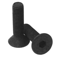 FSCSF14112 1/4"-28 X 1-1/2" Flat Socket Cap Screw, Fine, Alloy, Black Oxide