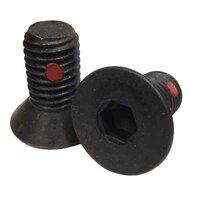 FSCSF1412NPL 1/4"-28 X 1/2" Flat Socket Cap Screw, w/Nylon Pellet, Fine, Alloy, Black Oxide