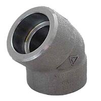 45EL212FW6 2-1/2" 45 Deg. Elbow, Forged Steel, Socket Weld, Class 6000