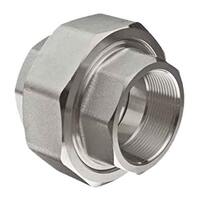 UN38FT3S304 3/8" Union, Forged, Threaded, Class 3000, T304/304L Stainless