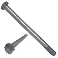 2C118712G 1-1/8"-7 X 7-1/2" Hex Bolt, A307 Grade A, Coarse, HDG