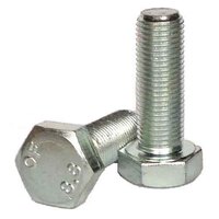 M10-1.0 X 20 mm Hex Cap Screw, Fine, Gr. 8.8, DIN 961 (FT), Zinc