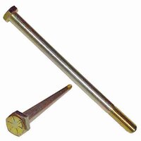 1"-8 X 10" Hex Cap Screw, Grade 8 (SAE J429), Coarse, Zinc Yellow