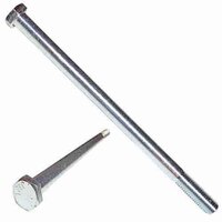 1"-8 X 6-1/2" Hex Cap Screw, Grade 5 (SAE J429), Coarse, Zinc, USA /Canada
