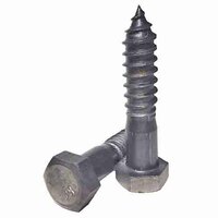 LS386P 3/8"-7 X 6" Hex Lag Screw, Low Carbon, Plain