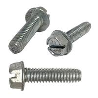 SHWTFF010516 #10-32 x 5/16" Hex Washer Head, Slotted, Thread Forming Screw, Zinc