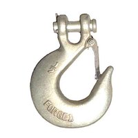 CSH12 1/2" Clevis Slip Hook, w/Stainless Latch, High Test, Grade 43, Zinc