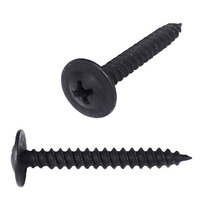 #8 X 1-1/2" (1-5/8") K-Lath (Mod. Truss Head), Phillips, Sharp Point Screw, Black Zinc