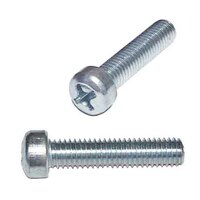 PFIMS838 #8-32 x 3/8" Fillister Head, Phillips, Machine Screw, Coarse, Zinc