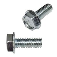 HWHMS638 #6-32 x 3/8" Hex Washer Head, No Slot, Machine Screw, Coarse, Zinc