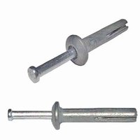 1/4" X 1" Nail-In Anchor, Mushroom Head, Zinc Alloy (Zamac), w/ Zinc Nail