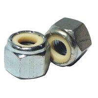 NU516 5/16"-18 Heavy Nylon Insert Locknut, (NU), Coarse, Low Carbon, Zinc