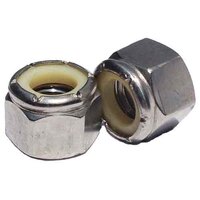 NEF516S 5/16"-24 Nylon Insert Locknut, (NE), Fine, 18-8 Stainless