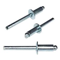 SB56 5/32" X 3/8" Blind Rivet, Dome Head, All Steel Rivet/Mandrel