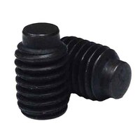 SSSF010316HD #10-32 x 3/16" Socket Set Screw, 1/2 Dog Point, Fine, Alloy, Black Oxide