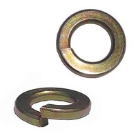 HSLW114 1-1/4" (Grade 8) Split Lock Washer, Alloy Thru-Hardened, Zinc Yellow