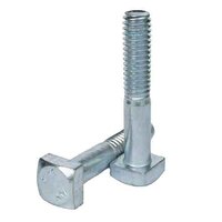 1/2"-13 X 6" Square Head Machine Bolt, A307, Coarse, Zinc