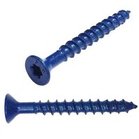 FTTCON316114TTC 3/16" x 1-1/4" Flat Head, 6-lobe (Torx), Concrete Screw Anchor, Titen Turbo, Blue (Bulk Carton)