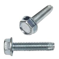 #10-24 x 3/8" Hex Washer Head, Un-Slotted, Thread Cutting Screw, Type-F, Zinc